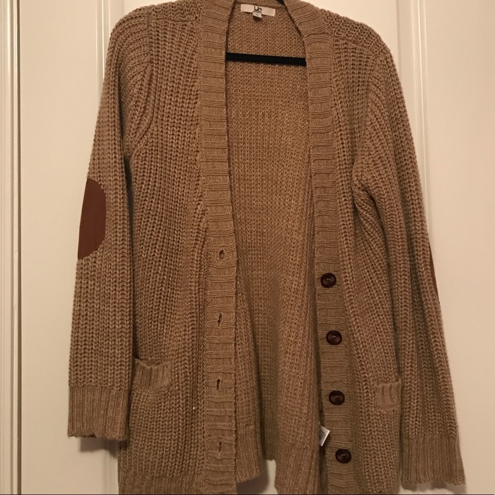 Tan sweater cardigan